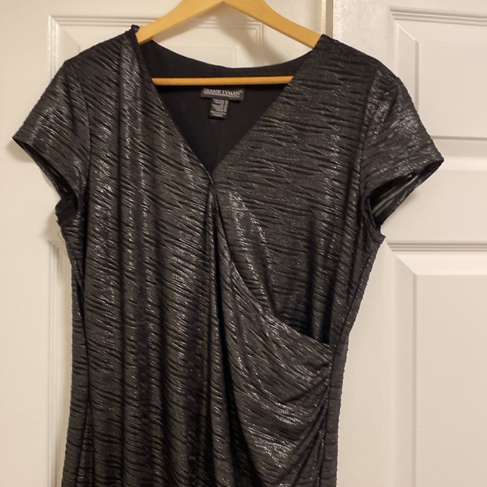 Frank Lyman Design Elegant Black wrap Dress